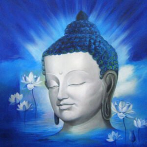 Image: Blue Buddha Canvas Painting