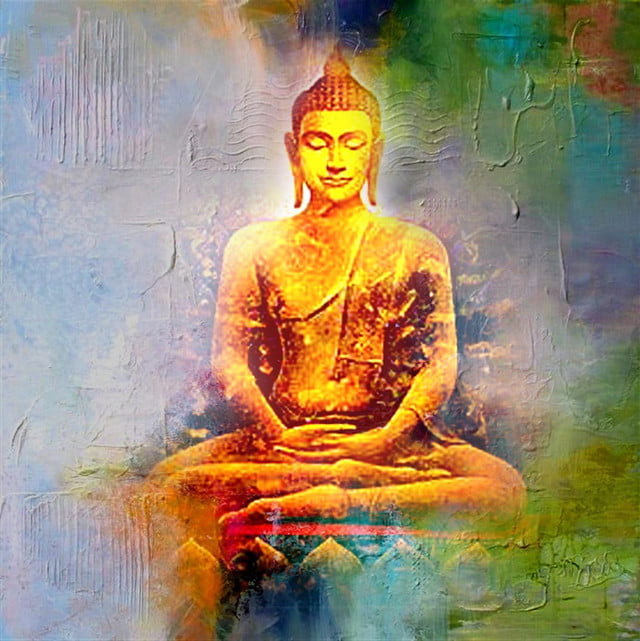 Buddha Meditation - Buddha Collection - 32 X 32 Inches
