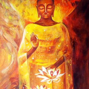 Image: Standing Buddha Canvas Painting