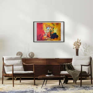 Radha Krishna flute frame