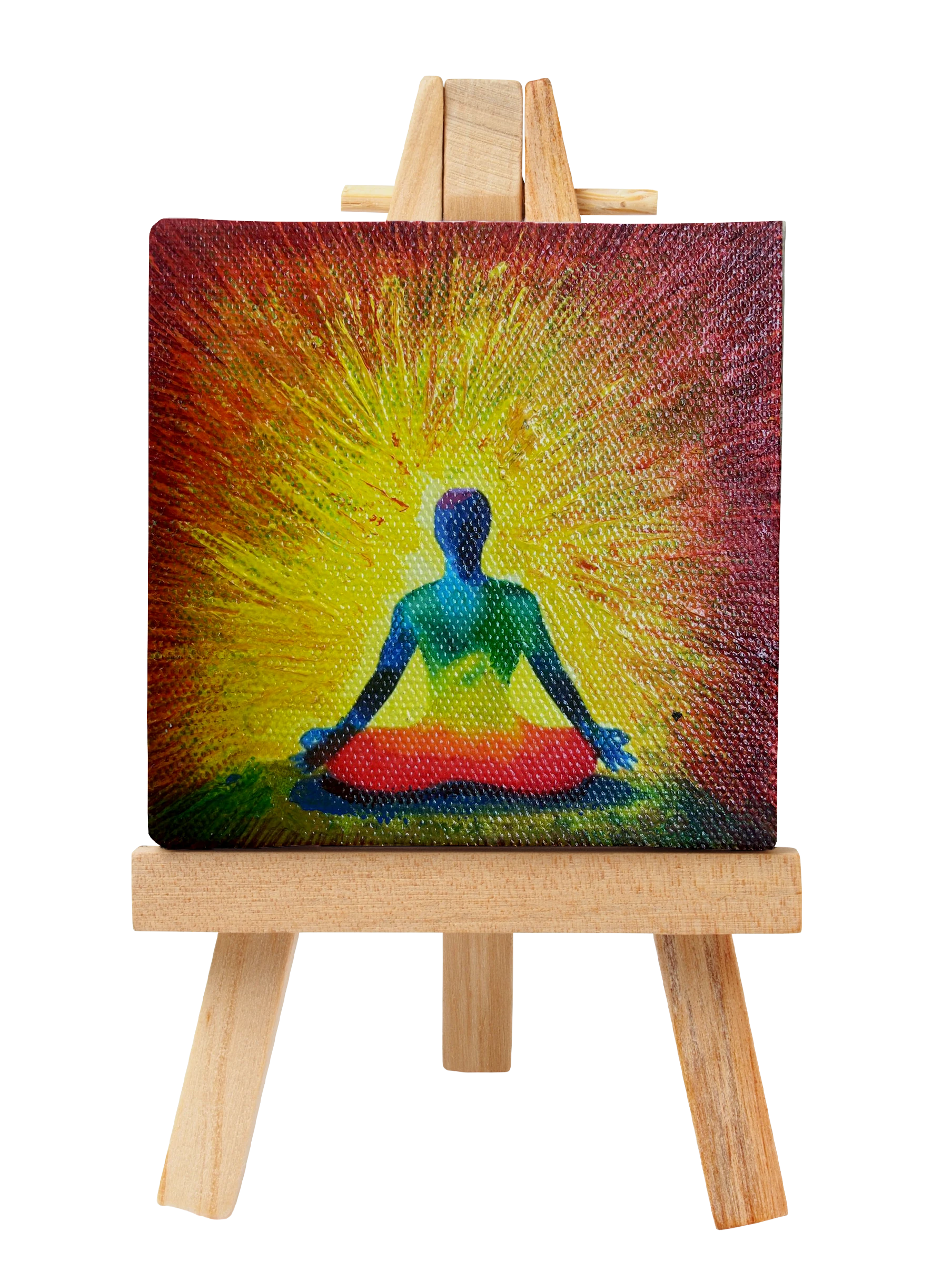 Complete Focus | Handmade Canvas Tabel Top Painting - Table Top Paintings - 4 X 6 Inches
