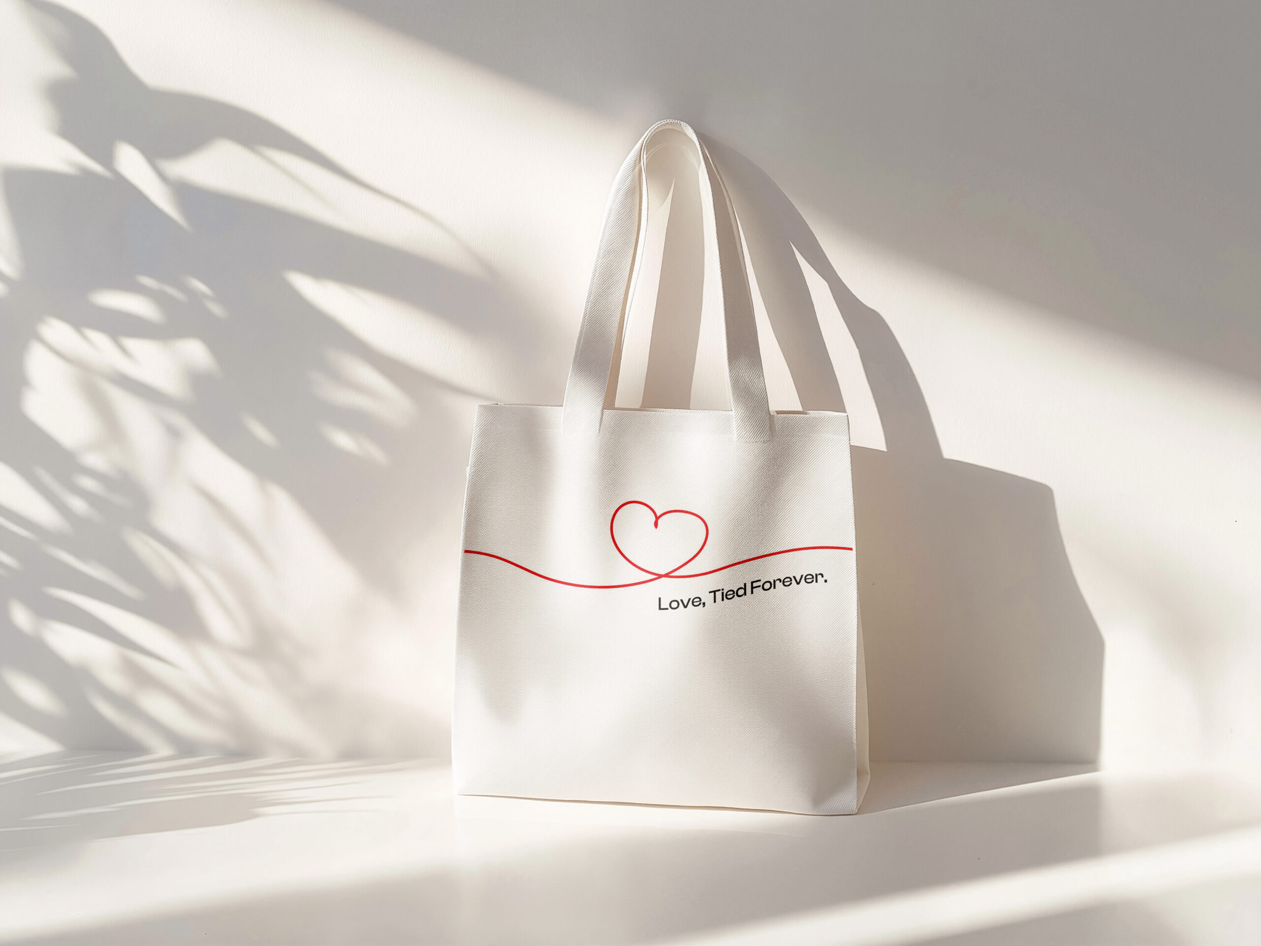 Tied forever | Handmade Cotton Tote Bag