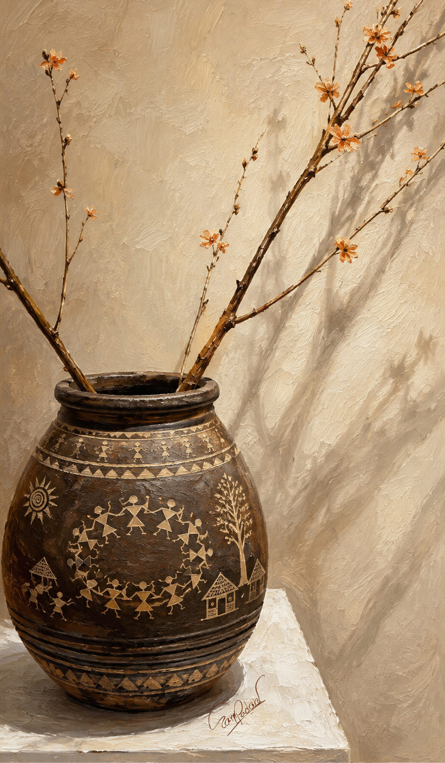 Warli Art Painting | Handcrafted Indian Wall Art | Artace Studio