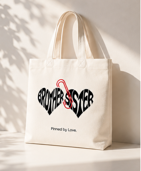 pinned by love | Handmade Cotton Tote Bag