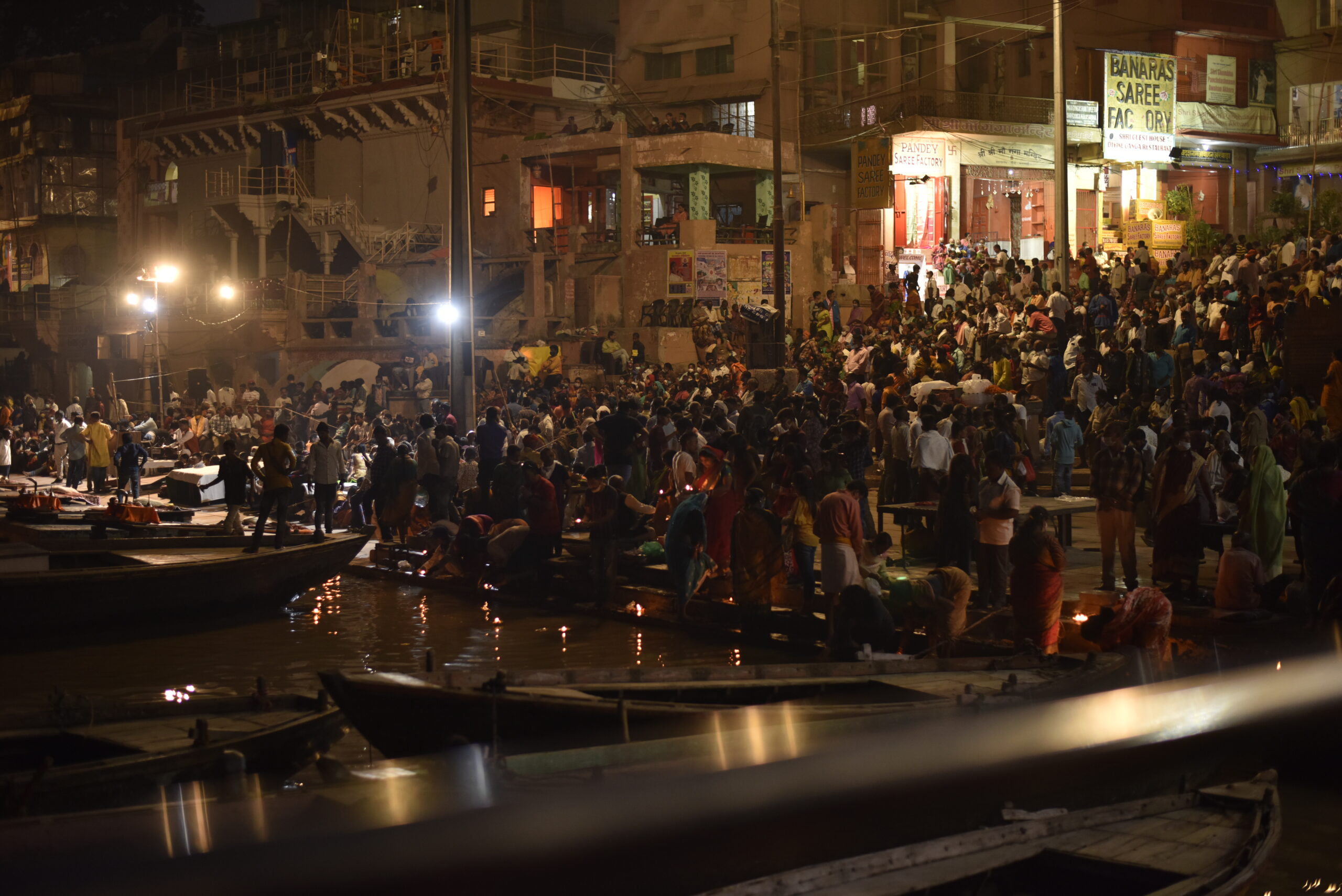 Banaras | Varanasi Ghat Evening Ritual – Limited Edition Fine Art Photograph - Photography - Small 12×18 Inches