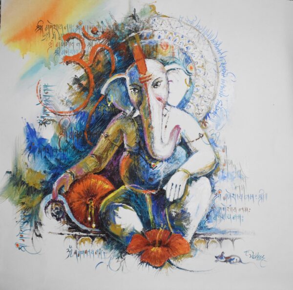 Ganesha Painting on Canvas