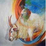Image: Nandi Canvas Painting