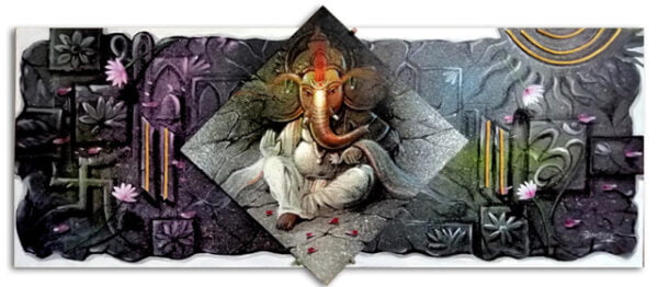 Image: Multipiece Ganesha painting
