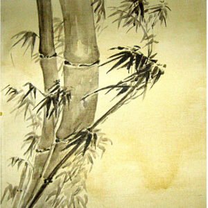 Image: Canvas painting of Bamboo